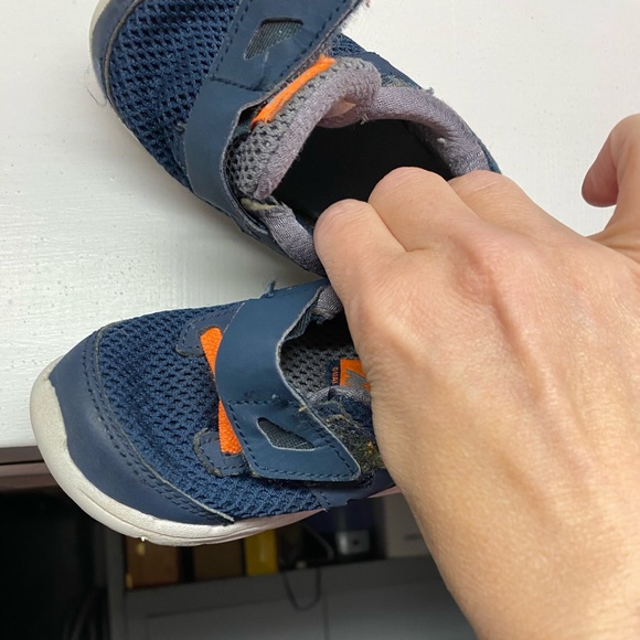 Nike used toddler size 6c blue/orange sneakers - Picture 2 of 12